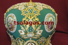 silk green mitre 2