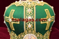 silk green mitre 4