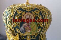 silk green mitre 7