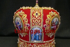Silk red mitre 1