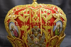 Silk red mitre 5