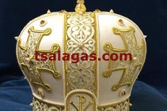silk white mitre 8